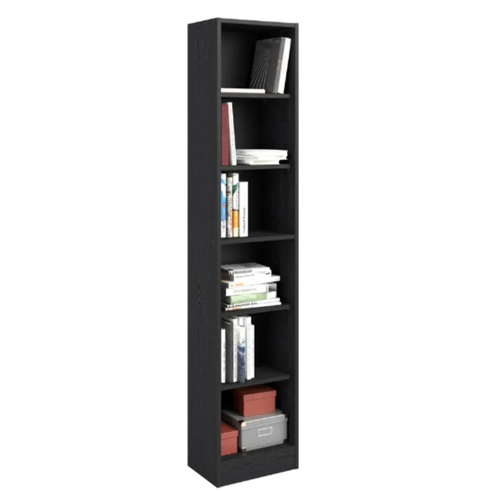 Boekenkast Hobby lengte 41 cm-5 legplanken-zwart