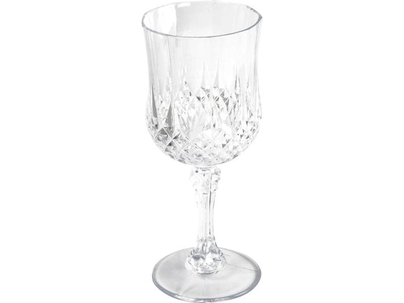 alpina Weingläser mit Kristalleffekt 200 ml, 6 Stück, Trans Elegantes und haltbares Weingläser-Set mit Kristalleffekt