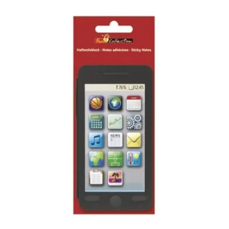 BRUNNEN Haftnotizblock Fun Collection, Smartphone-Design, ca. 6 x 12cm, 50 Blatt