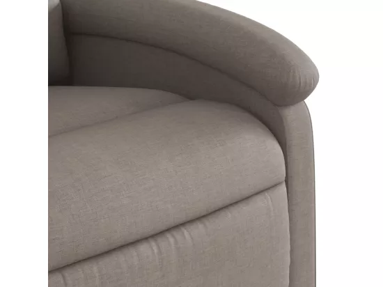 Fauteuil massant inclinable Taupe Tissu