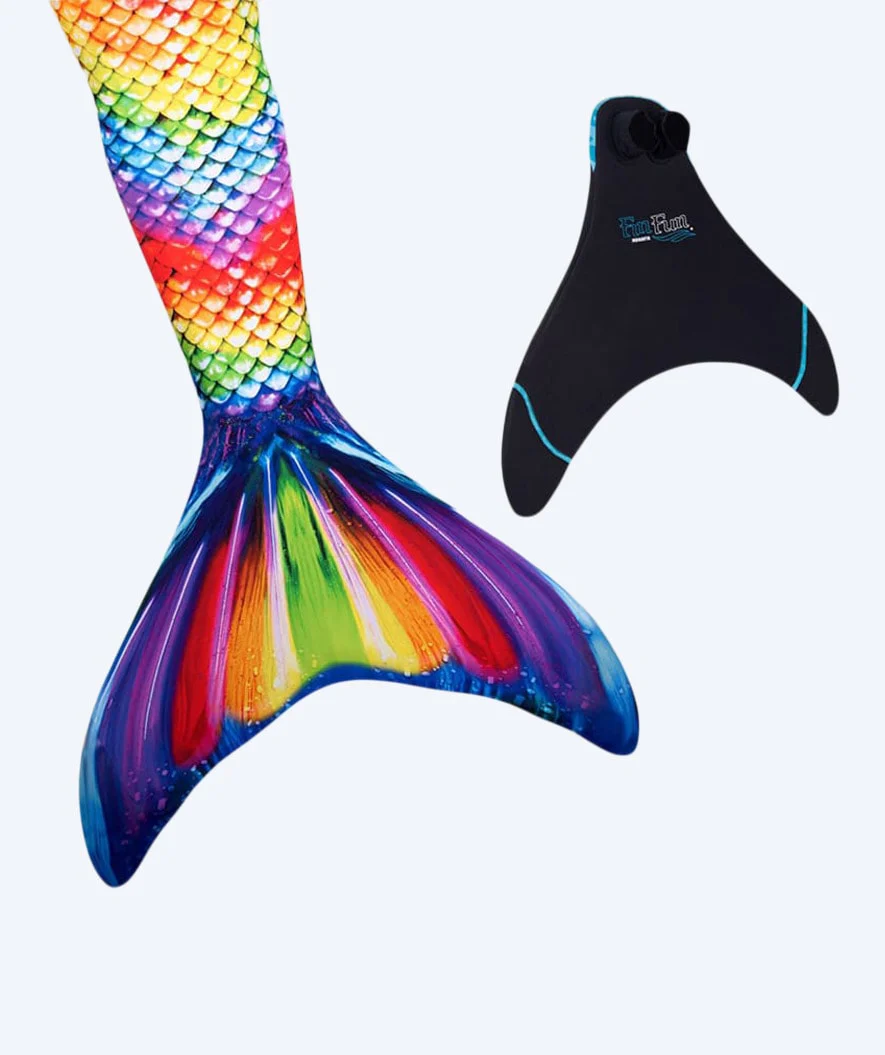 Fin Fun havfruehale til børn - Sæt - Rainbow Reef