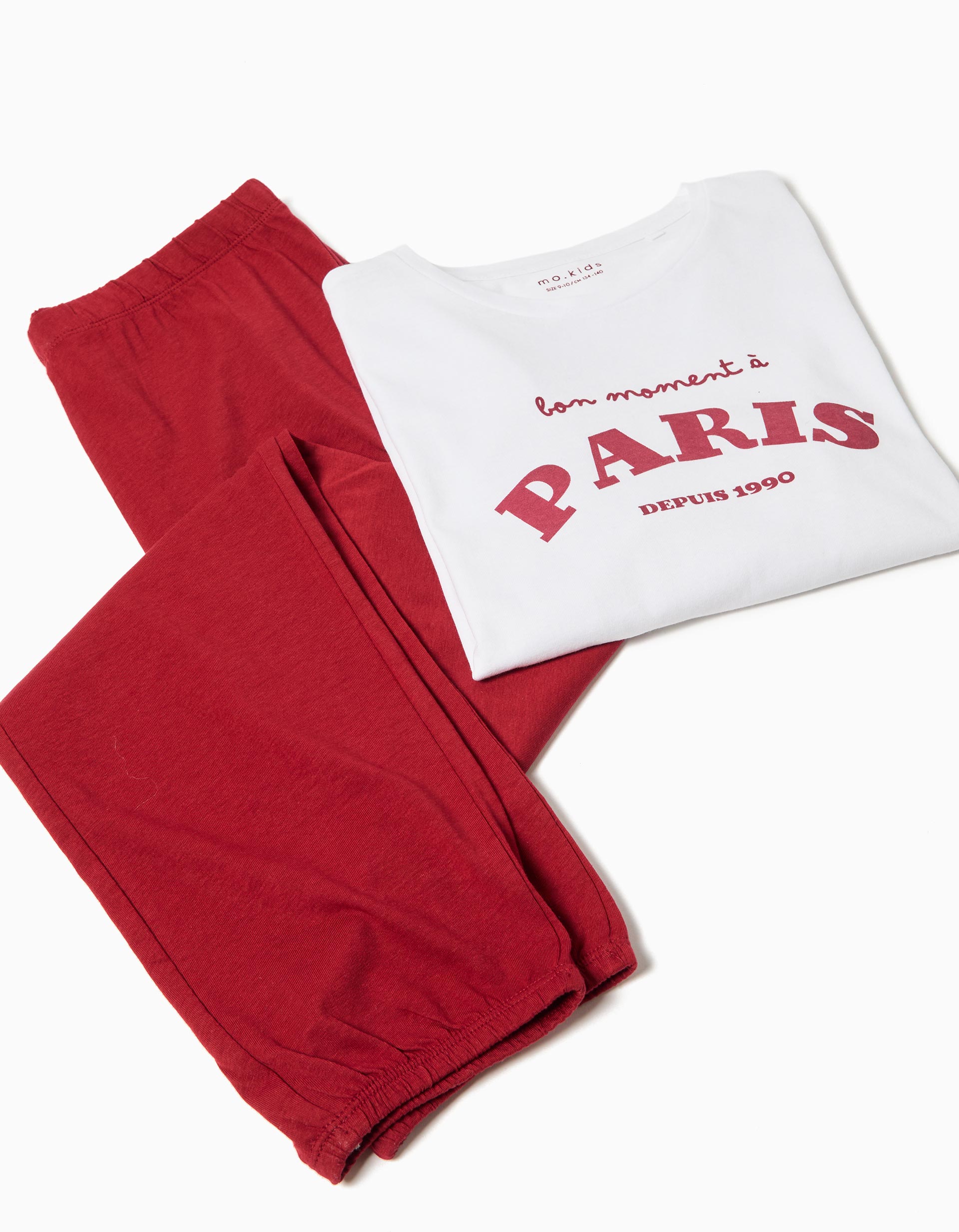 Pijama Jersey, Menina, Branco