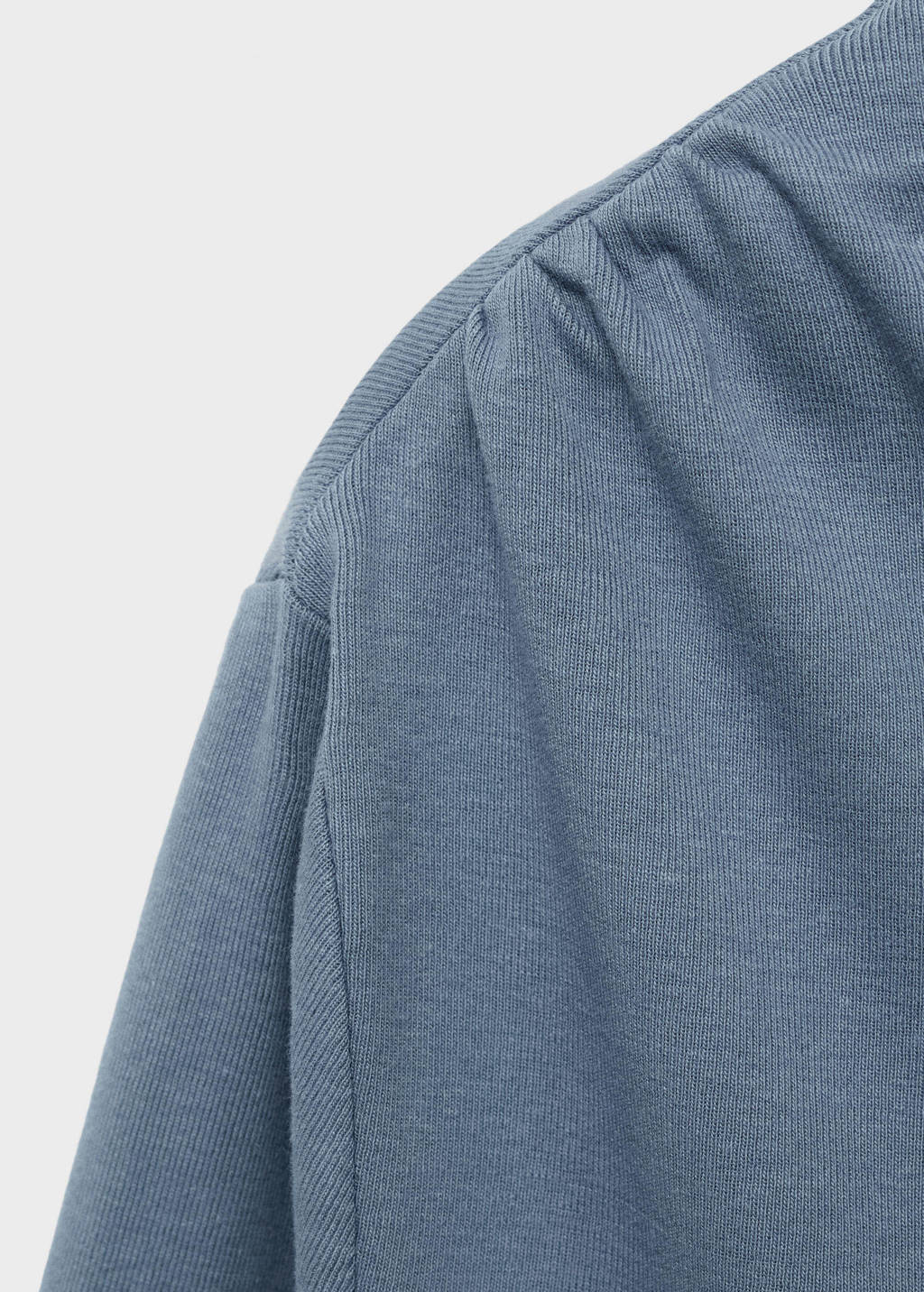 MANGO TEEN off shoulder top lichtblauw