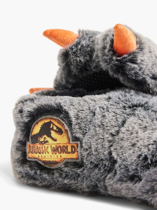 Jurassic World Plüsch-Hausschuh Schwarz