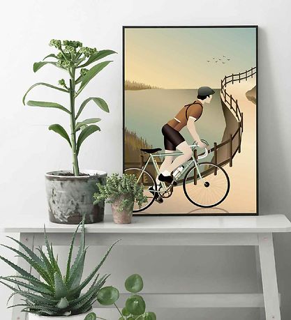 Vissevasse Poster - 50x70 - Cycling In The Hills
