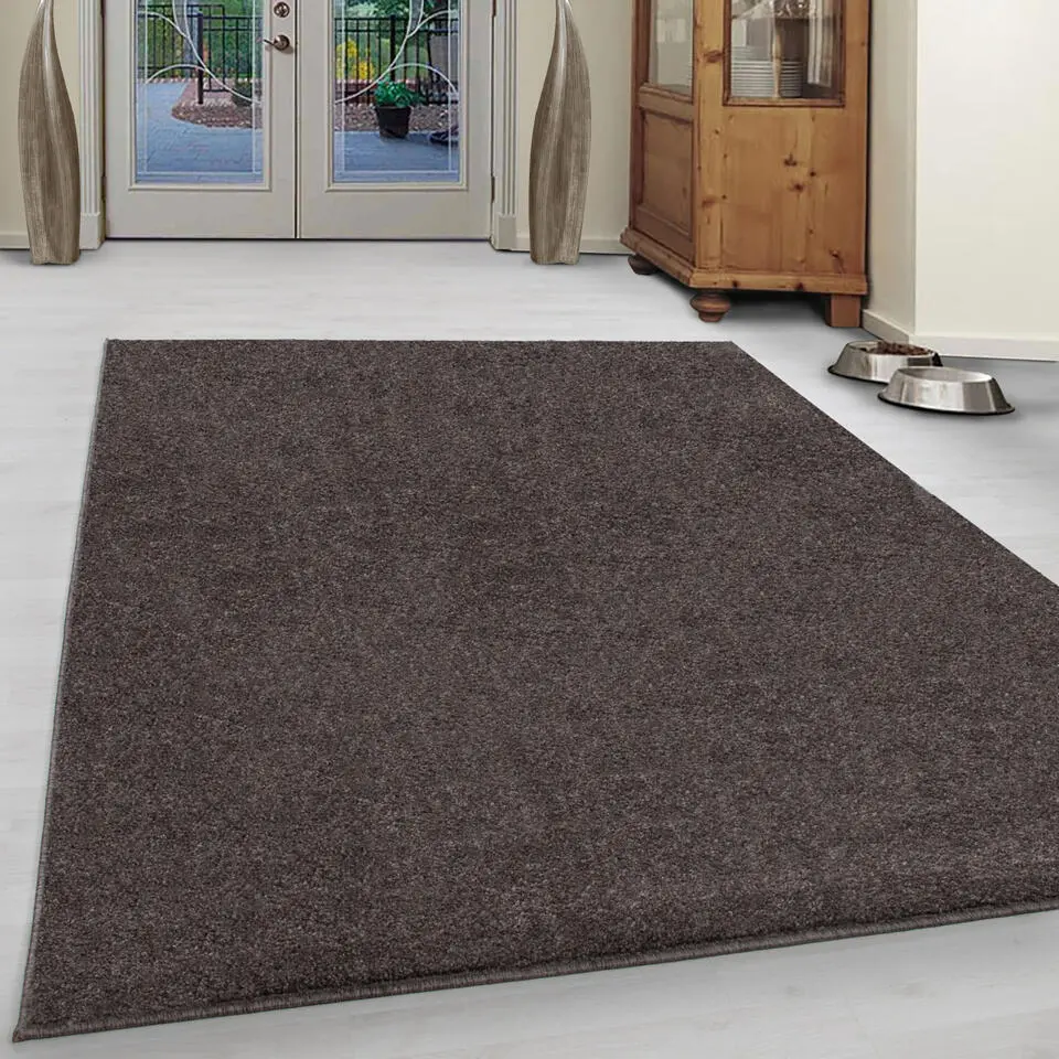 Basics Effen Vloerkleed Bruin Laagpolig - 160x230 CM