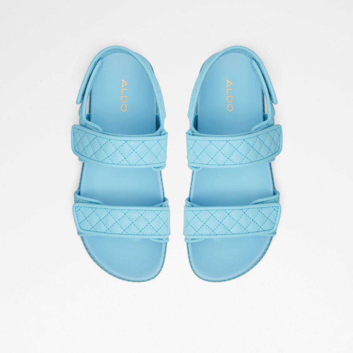 Eowiliwia Bright Blue Women Flat Sandals