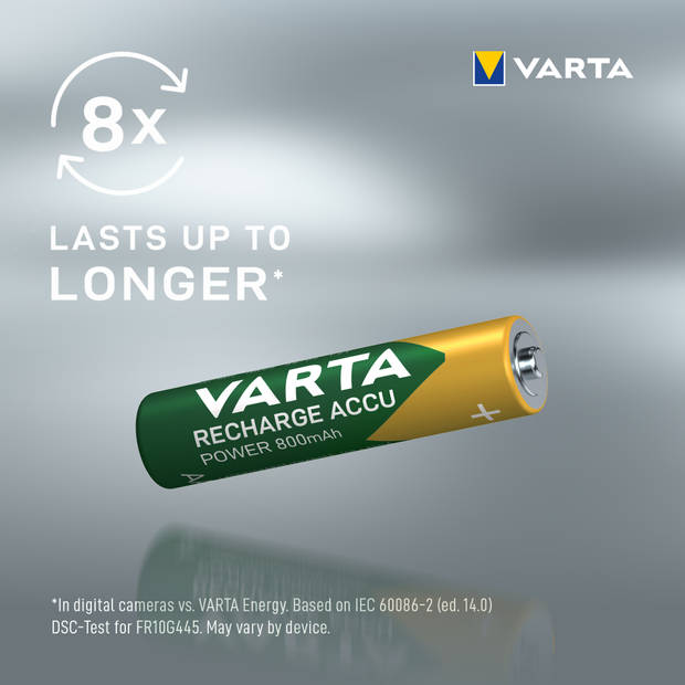 Varta oplaadbare batterijen - AAA 800 mAh