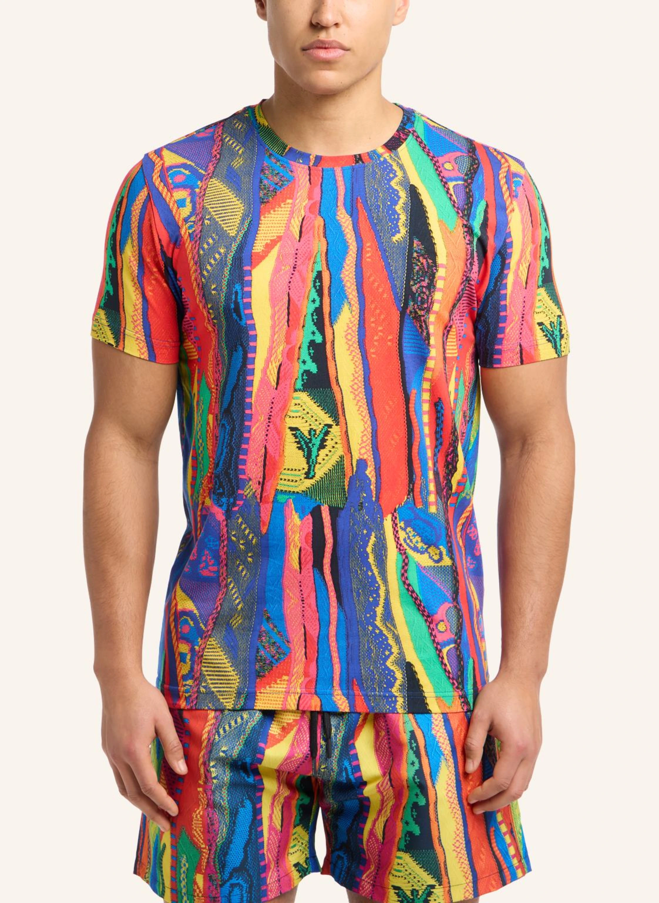 CARLO COLUCCI T-Shirt mit Knitprint EGON