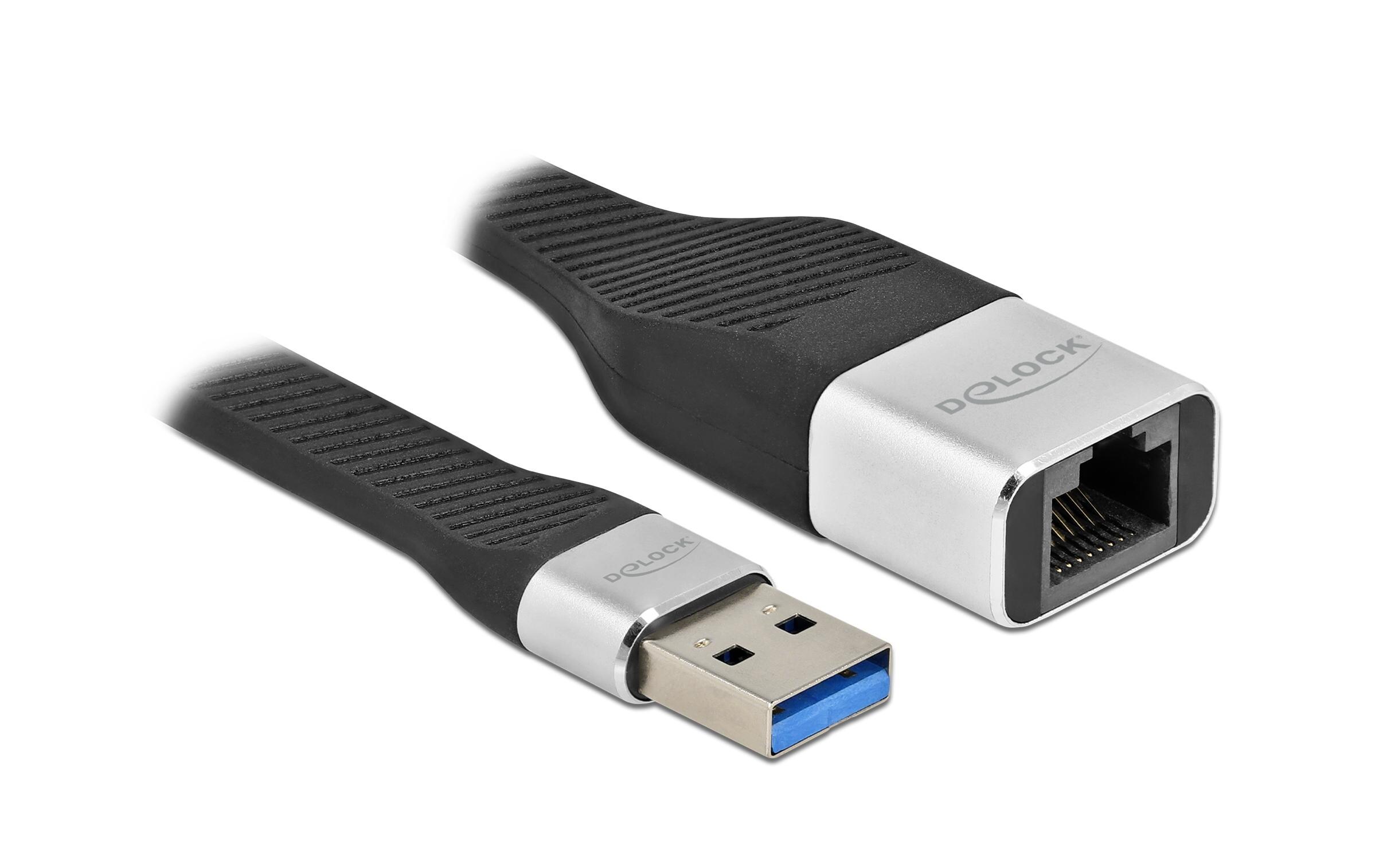 Netzwerk-Adapter FPC Flachbandkabel USB 3.2 Gen1Delock FPC Flachbandkabel USB Typ-A zu Gigabit LAN 10/100/1000 Mbps 13 cm