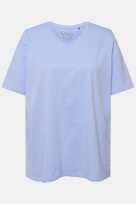 T-Shirt, A-Linie, V-Ausschnitt, Halbarm