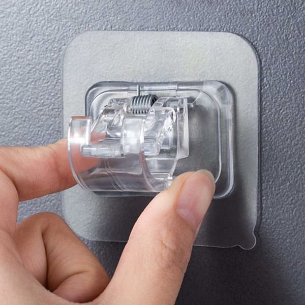 2-pack selvklebende gardinstangholder for stolpen