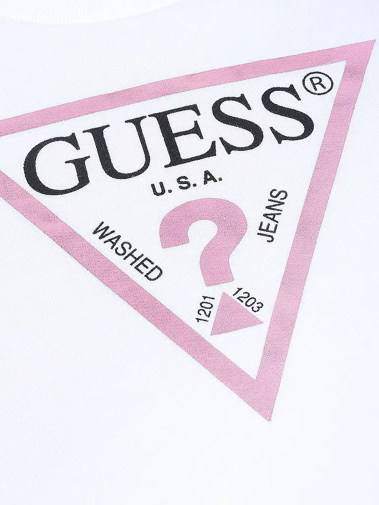 GUESS Mädchen Sweater weiss