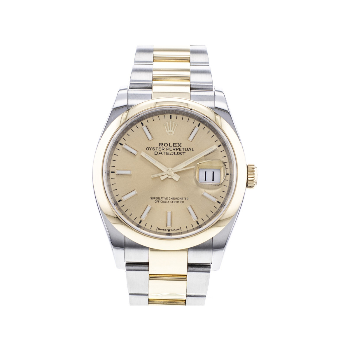 Montre d'occasion Rolex DateJust mixte automatique or jaune et acier
