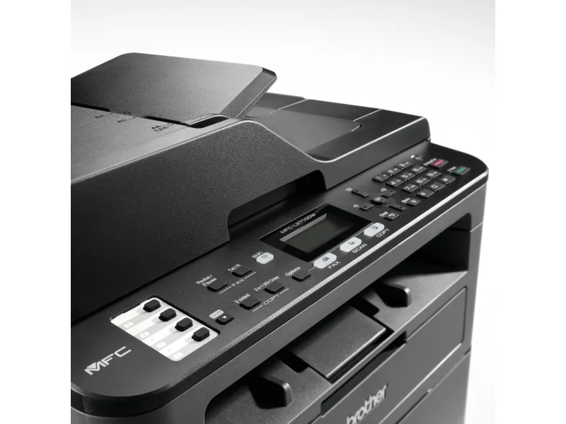 Brother MFC-L2710DW - Multifunktionsprinter - S/H - laser - Legal (216 x 356 mm) (original) - A4/Legal (medie) - op til 30 spm (kopiering) - op til 30 spm (udskriver) - 250 ark - 33.6 Kbps - USB 2.0, LAN, Wi-Fi(n)