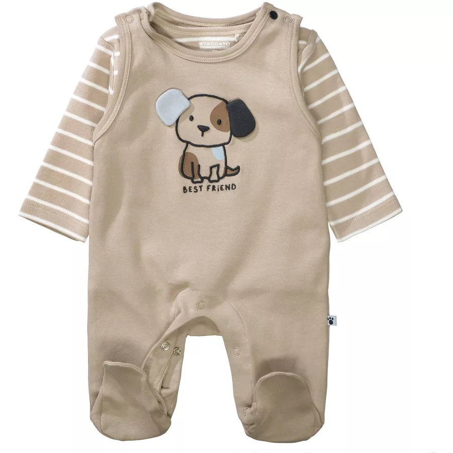STACCATO Strampler+Shirt taupe