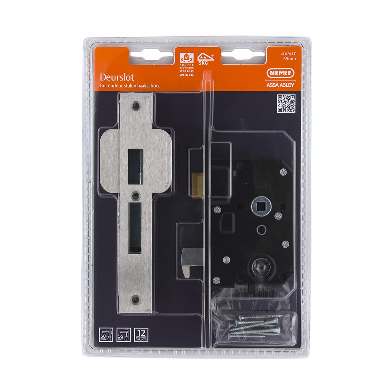 Nemef veiligheids cilinderslot SKG** 4109/17 PC 55mm