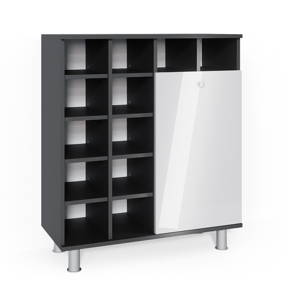 Vicco Wäscheschrank Fynn Badschrank mit Wäschekorb Badezimmerschrank Badmöbel