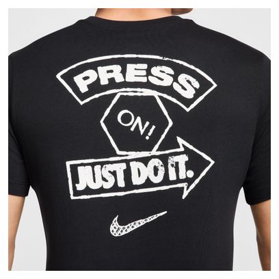Maillot manches courtes Nike Press On Noir Homme