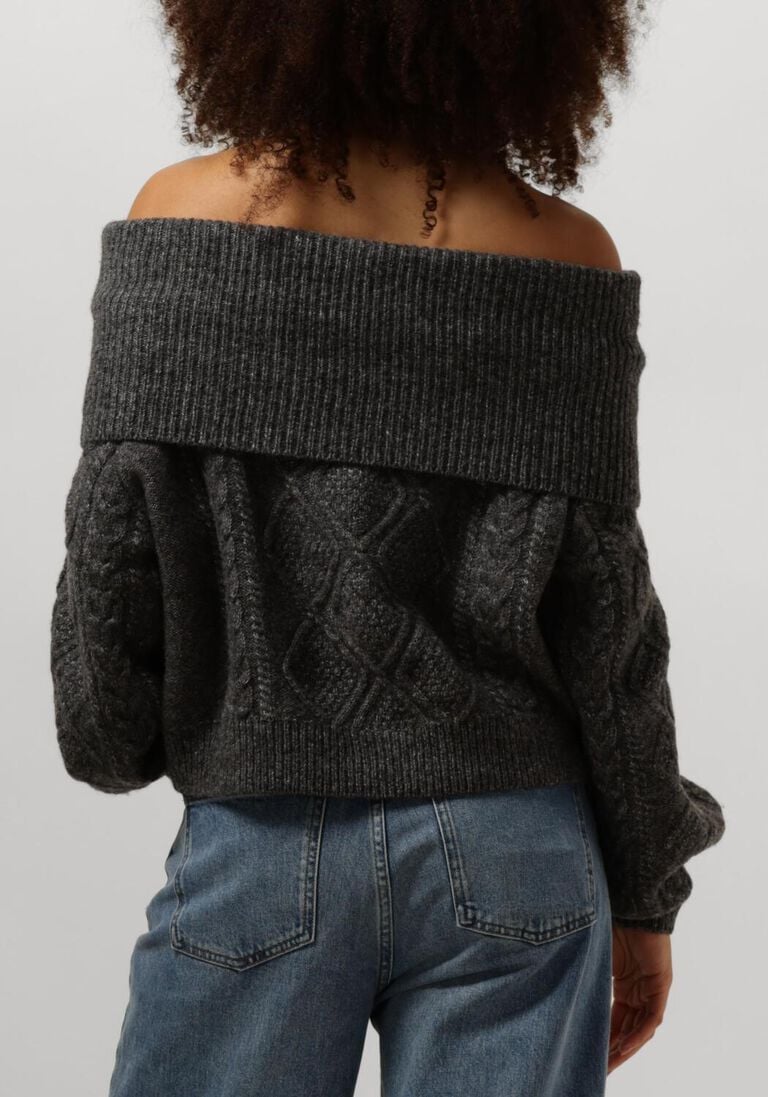 grijze gestuz trui adiegz off shoulder