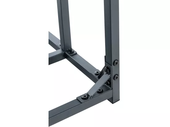 Etagère bois de cheminée - Métal - 185 x 70 x 185cm - Anthracite - Ruston