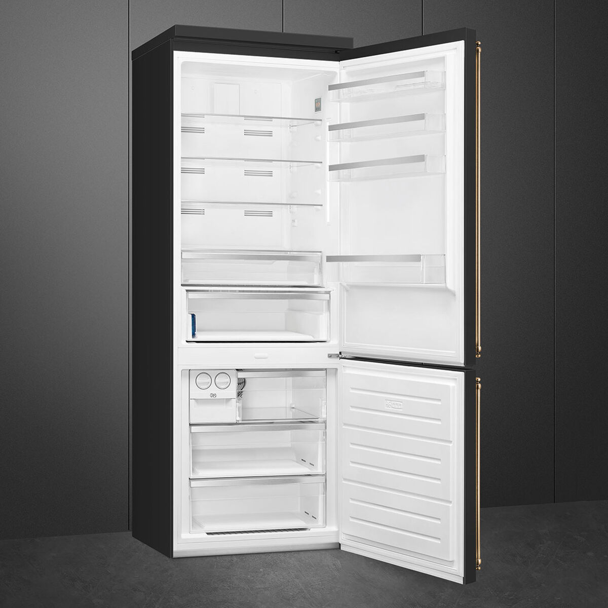 Smeg FA8005RAO6 Kombiskap høyrehengslet 70 cm, antrasitt