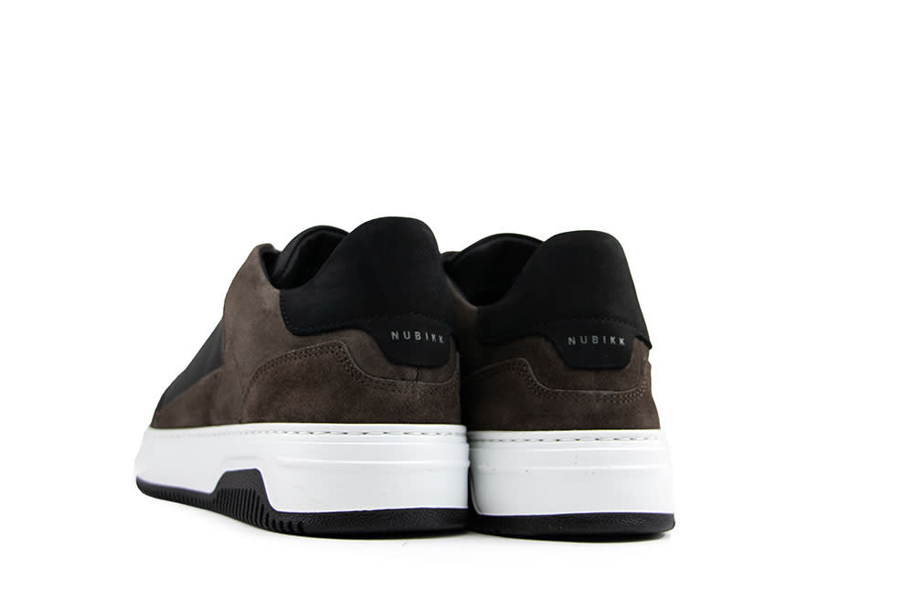 Nubikk Basket Court Dark Grey Suede Black