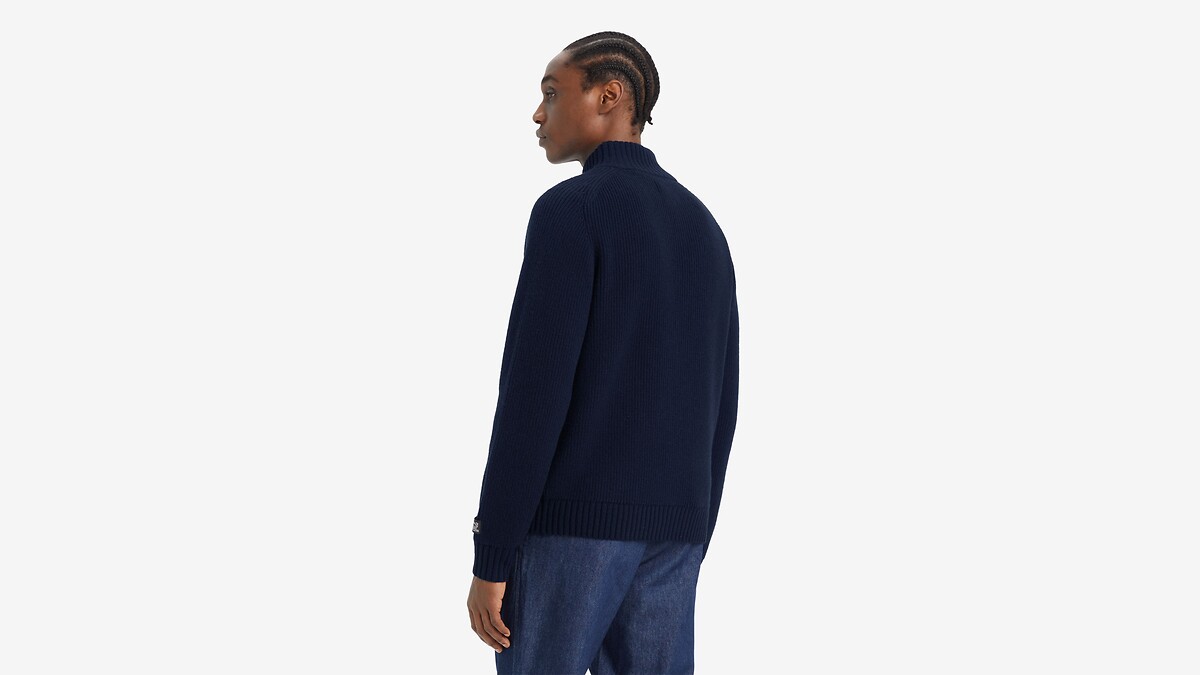 Cardigã Levi's com zíper em lã mista