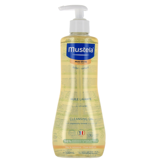 Huile lavante pour bébé Mustela