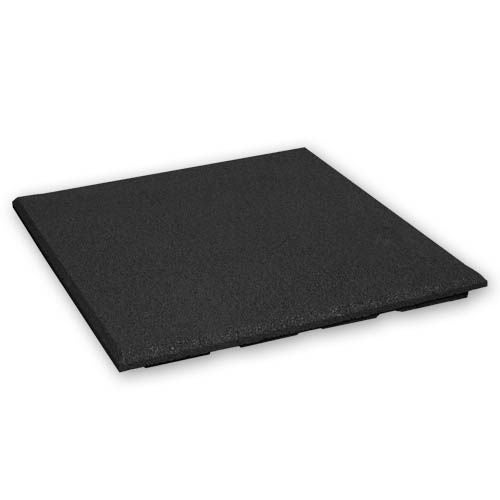 Rubbertegel 20 mm - 50 x 50 cm - Zwart
