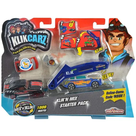 Majorette Klikcarz N Mix Starter Pack, 1 Auto 7.5 cm, sortiert