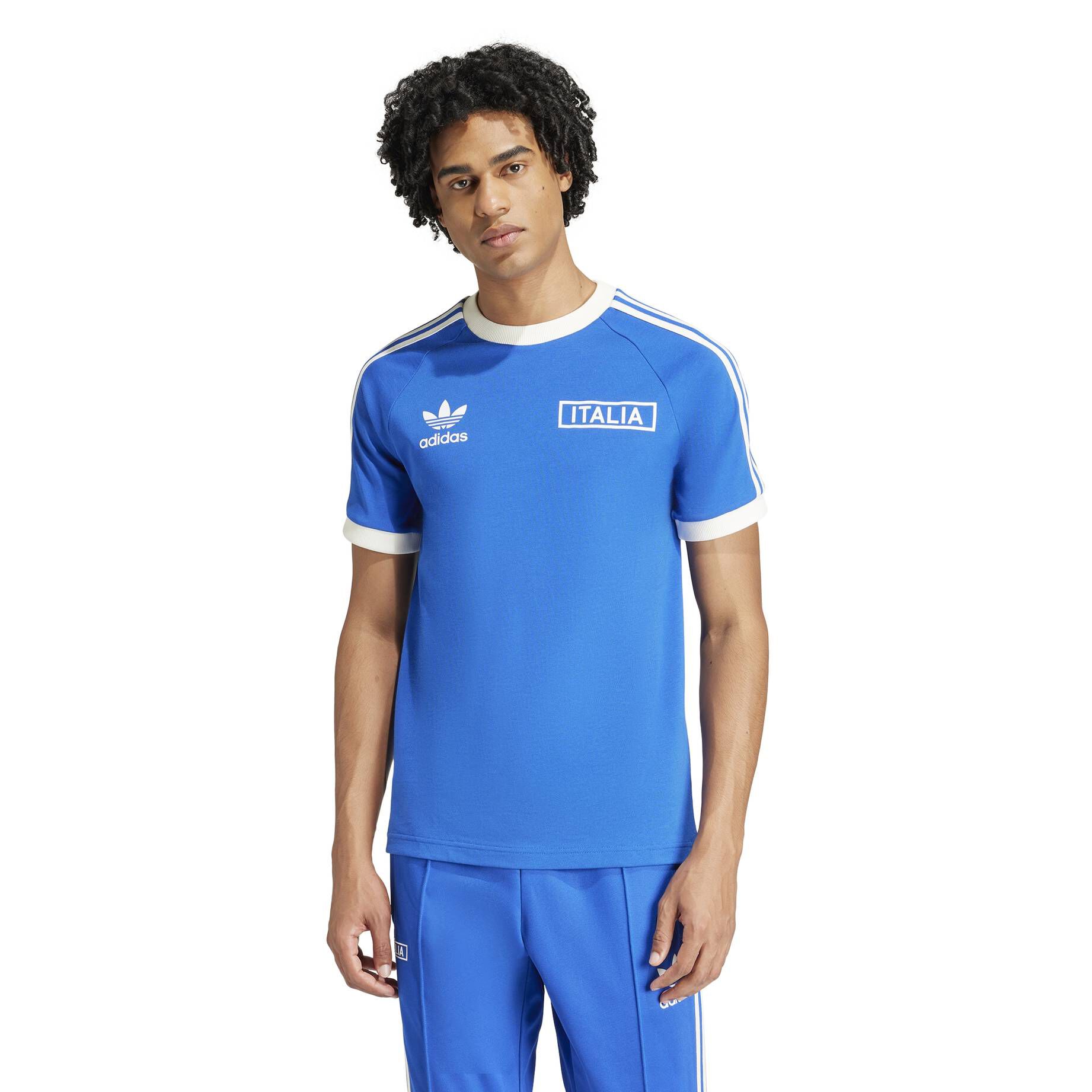 adidas Originals| Herren Fußballshirt ITALIEN ADICOLOR CLASSICS 3-STREIFEN T-SHIRT