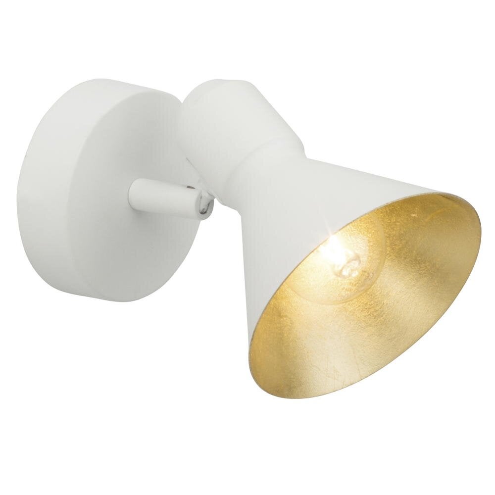 Aztekas wandlamp in wit en goud E14