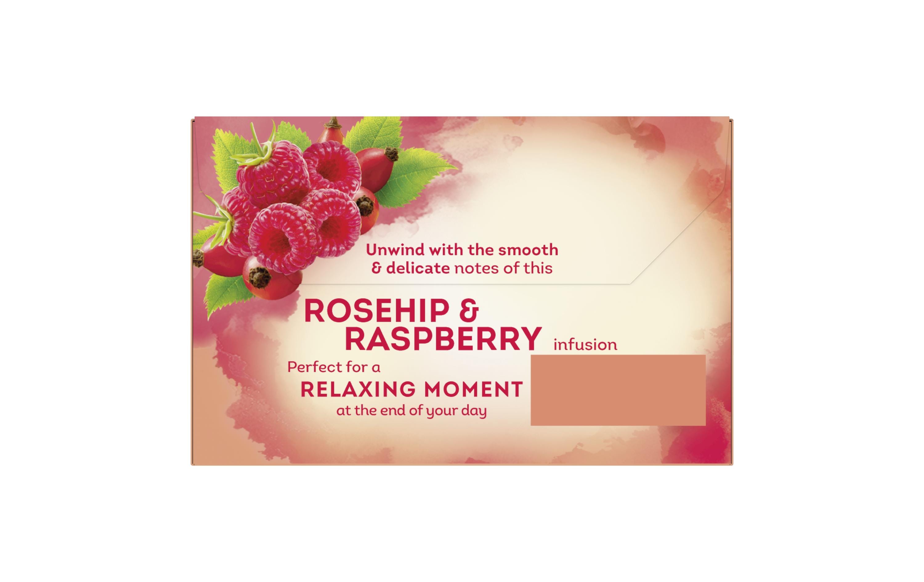 Teebeutel Roseship & Raspberry 20 StückTee aus Hagebutte, Hibiskus und Himbeere