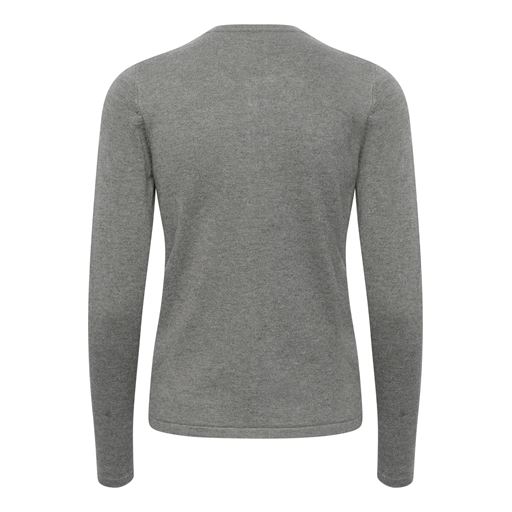 Saint Tropez MilaSZ R-neck Cardigan, Mist Grey Melange, XS