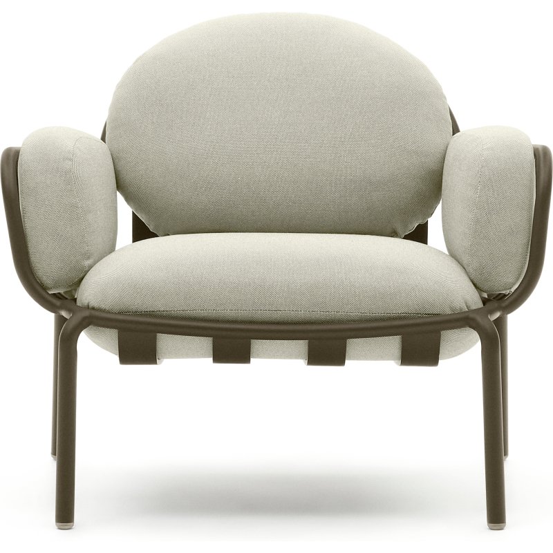 Fauteuil de jardin Joncols en aluminium finition peinture verte