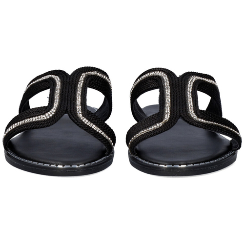 Exé Shoes - SANDALIA PLANA P3300-361 NEGRO NEGRO