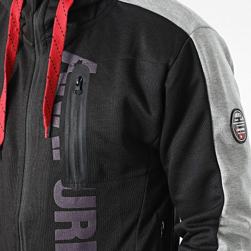 Sweat Zippé Capuche Fernie Noir