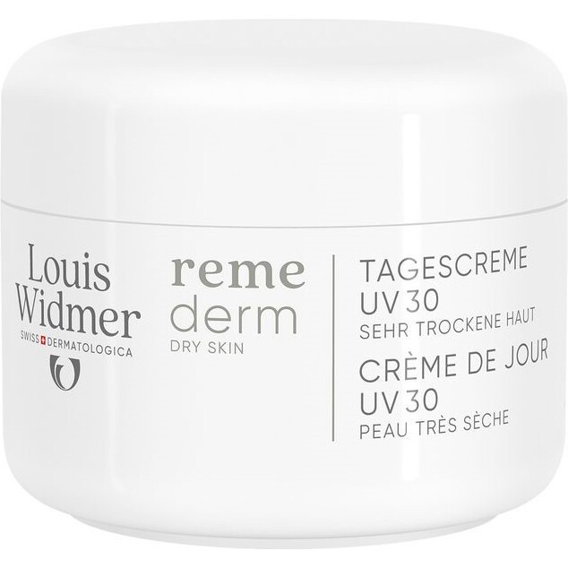 Crème visage sans parfum UV30 Remederm Louis Widmer - Pot de 50 ml