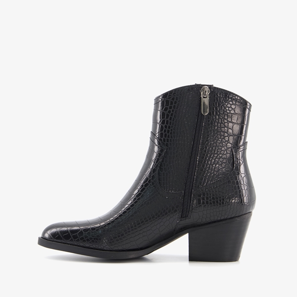 Blue Box dames western laarsjes zwart croco