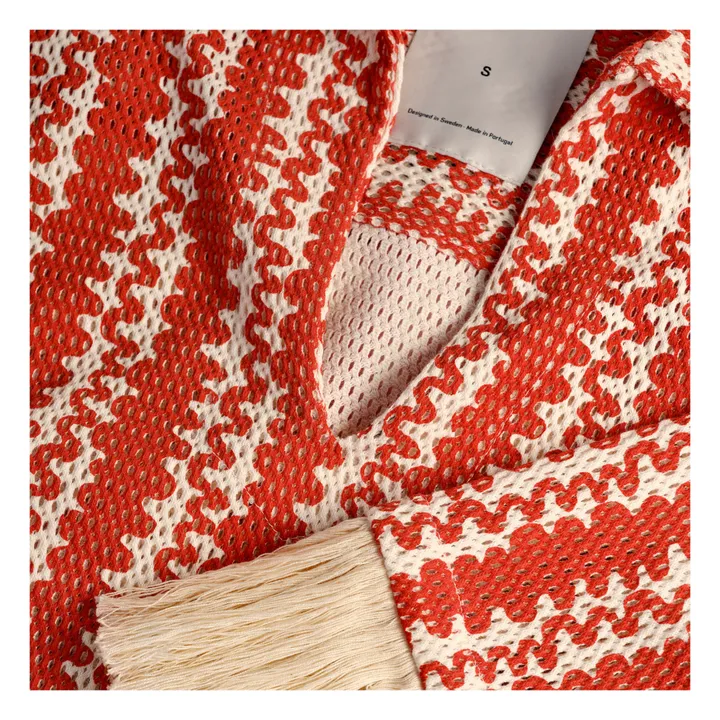 OAS Robe Scribble Aya Net | Rouge