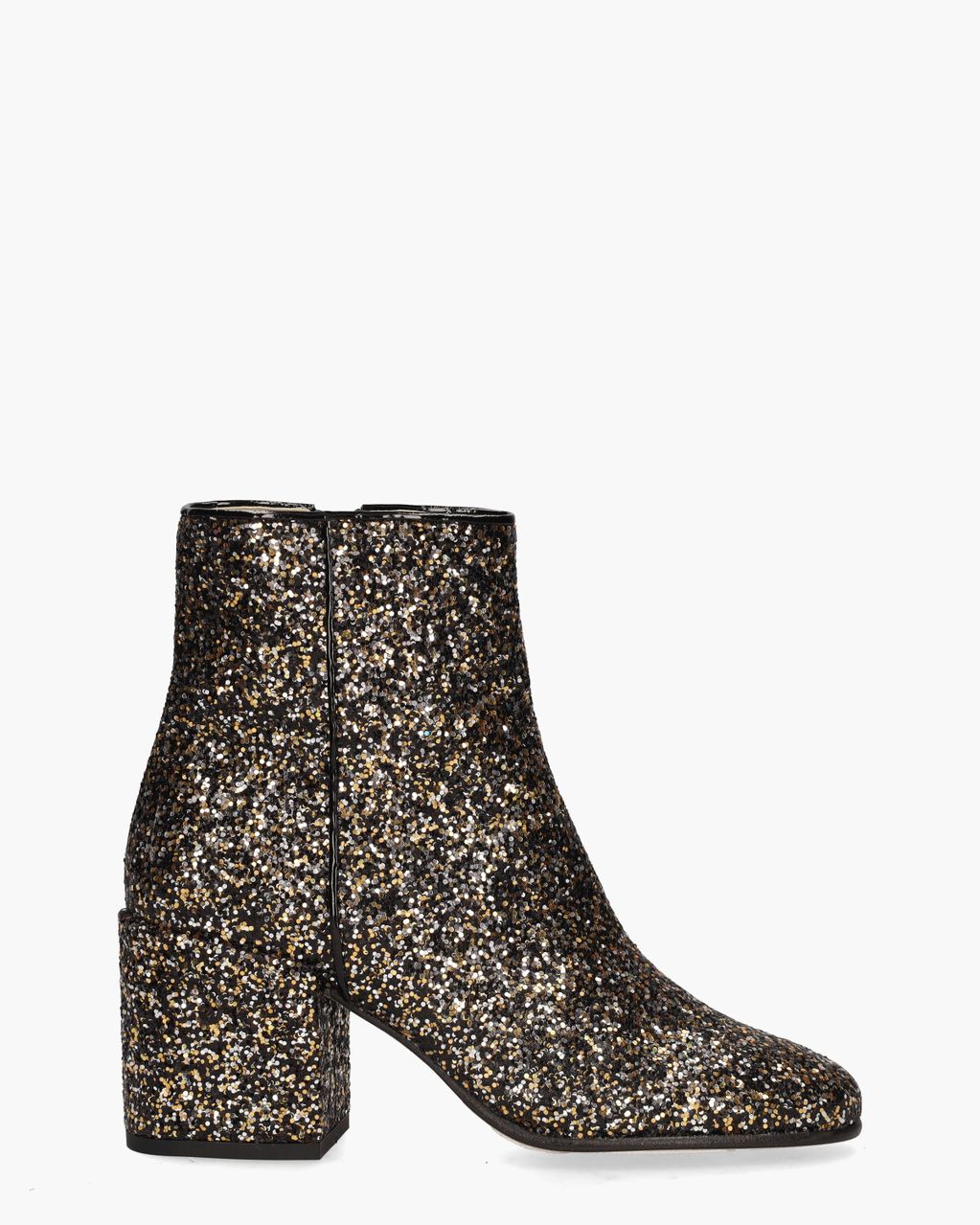 Nubikk Gigi Roma Glitter Zwart/Goud/Zilver Dames Enkelboots