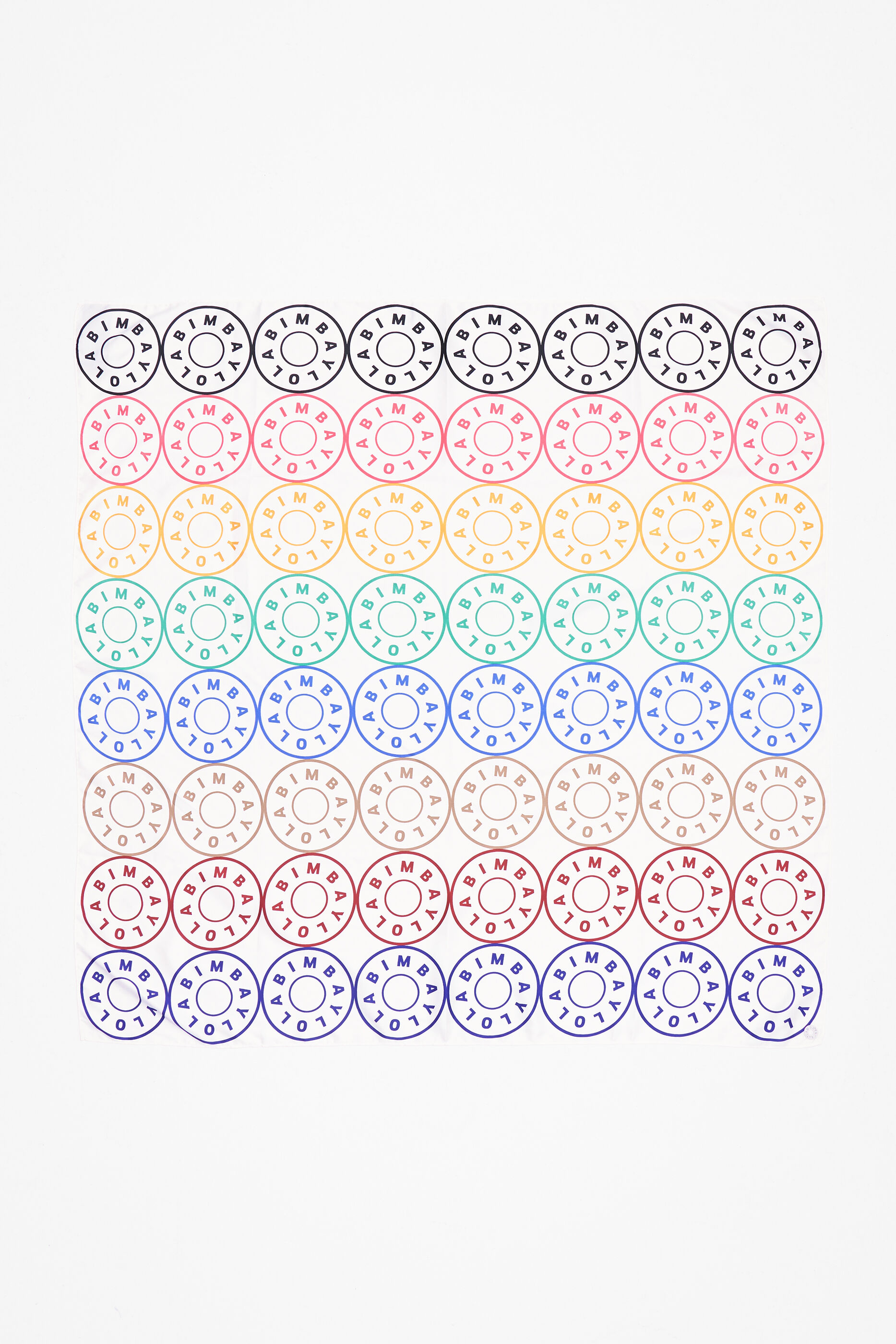Lenço branco com logotipo