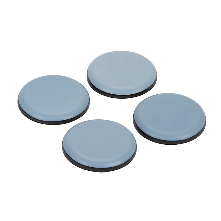 Patin auto-adhésifs Diall 40 mm x 4, blanc + gris/bleu