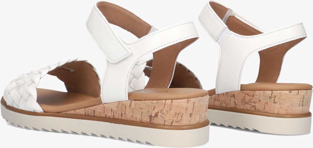 witte gabor platte sandalen 759