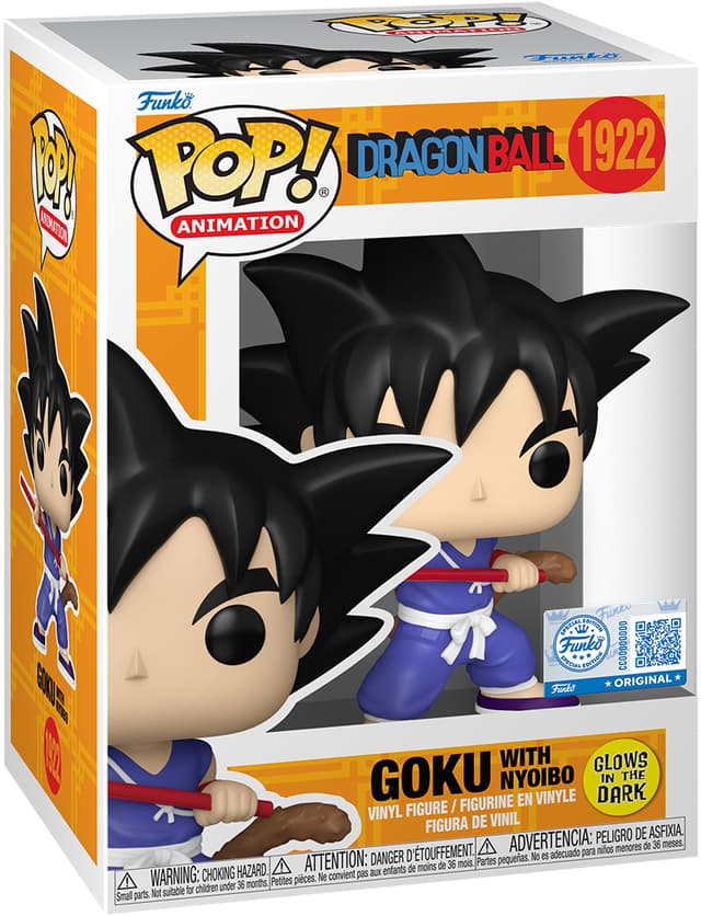 Funko POP Glow In The Dark Dragon Ball Z actionfigur (Goku Nyoibou)