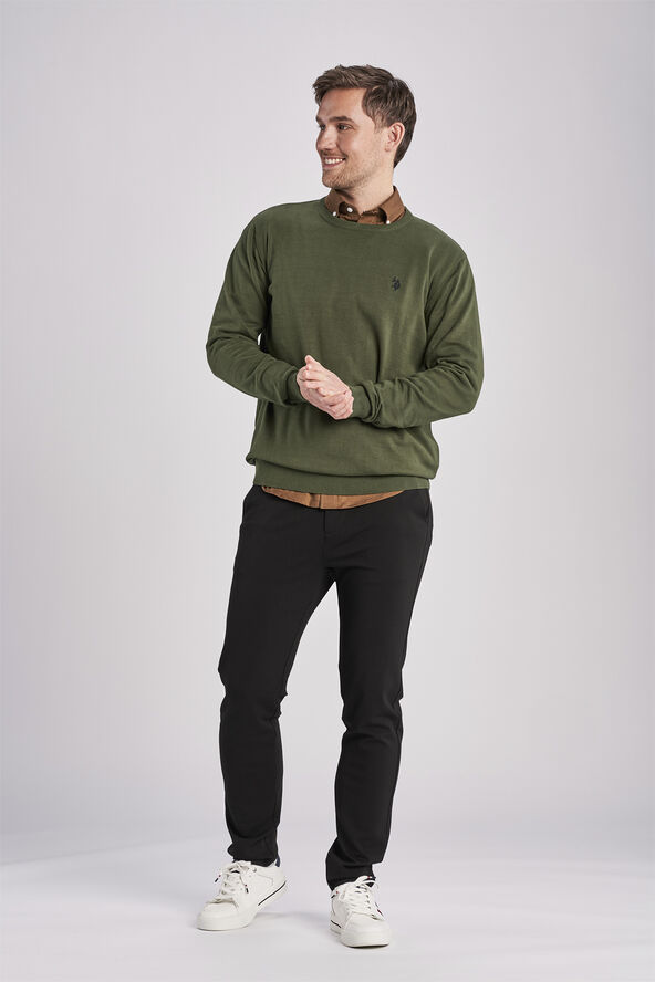 U.S. Polo Assn. USPA Knit Adair Men 19-0414tcx forest night