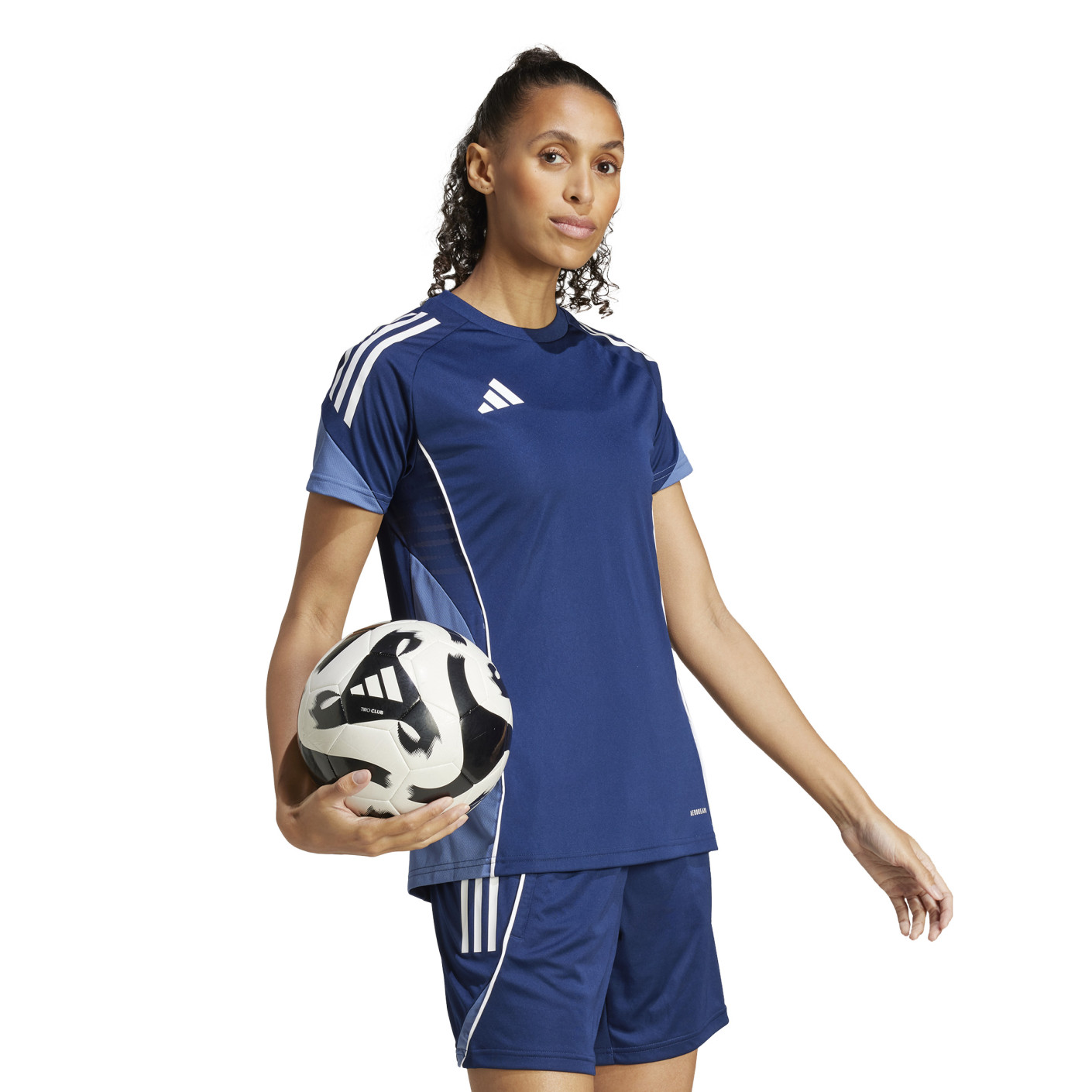 Adidas Tiro 25 Competition Trainingsshirt Dames Donkerblauw Wit