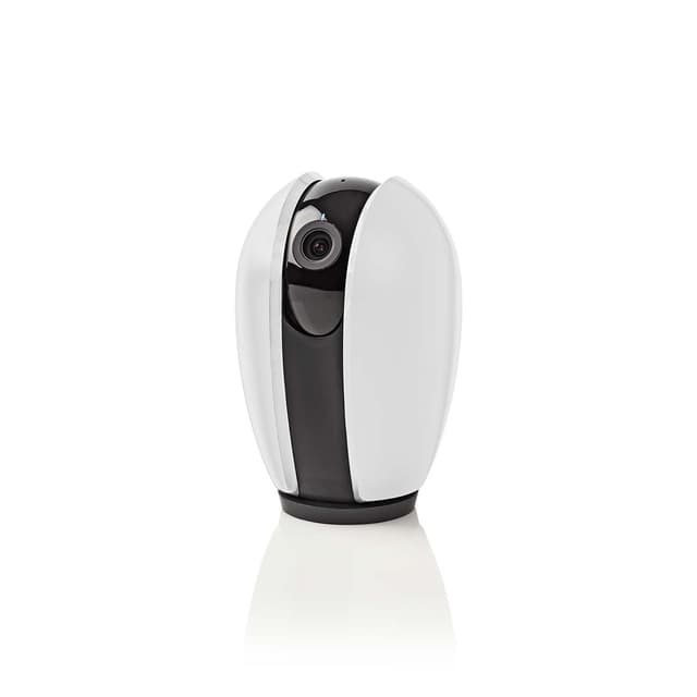 Nedis SmartLife Indendørs Kamera | Wi-Fi | Full HD 1080p | Pan tilt | Cloud Storage (mulighed) / microSD (ikke inkluderet) | Med bevægelsessensor | Nattesyn | Hvid / Mørkegrå