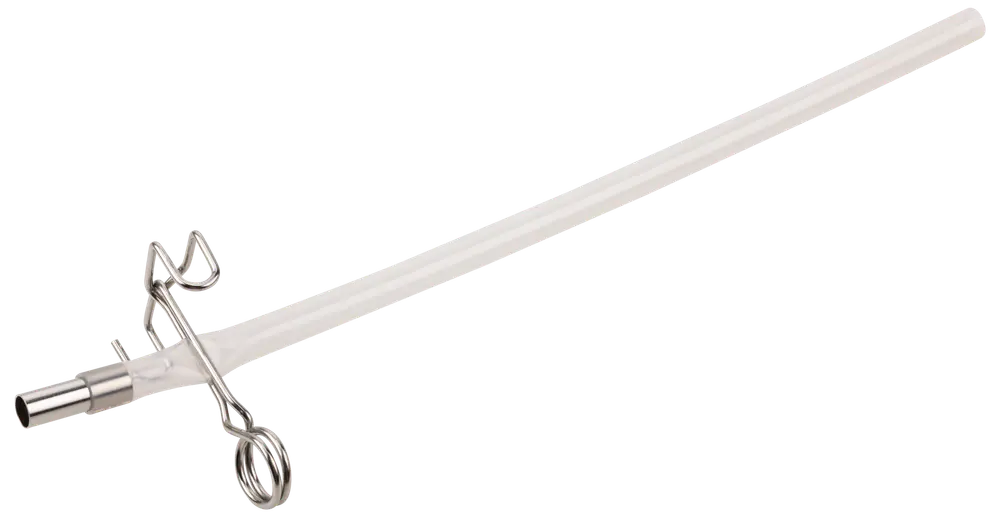 Silikoneslange med stålklemme